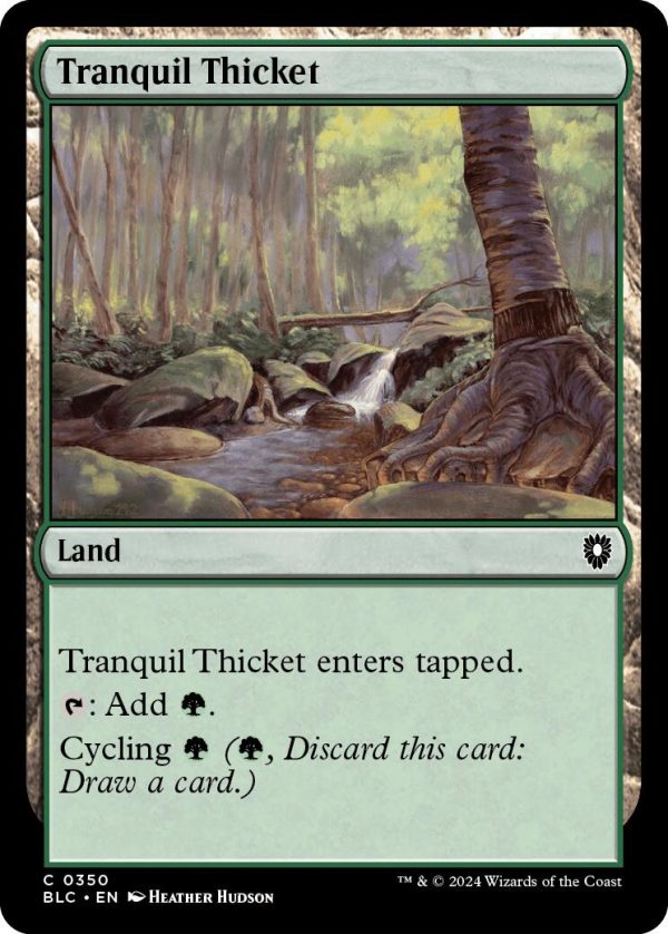 Tranquil Thicket [Bloomburrow Commander] on Sale