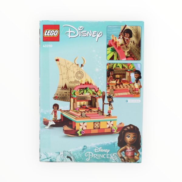 Certified Used Set 43210 Disney Moana’s Wayfinding Boat For Cheap