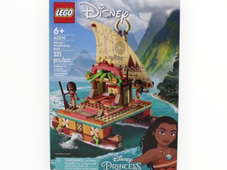 Certified Used Set 43210 Disney Moana’s Wayfinding Boat For Cheap