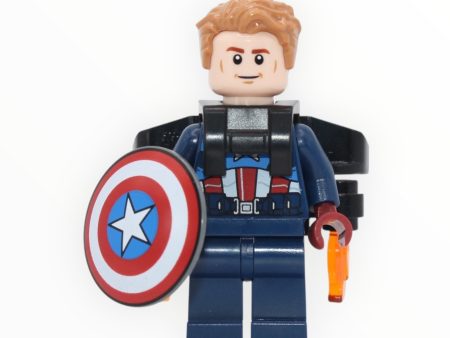 Captain America (dark blue suit, jet pack, shield, 2023) For Cheap