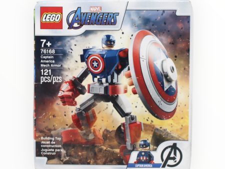 Retired Set 76168 Marvel Captain America Mech Armor (damaged box) on Sale