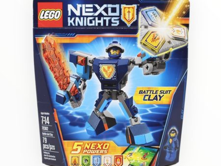 Retired Set 70362 Nexo Knights Battle Suit Clay (damaged box) For Sale