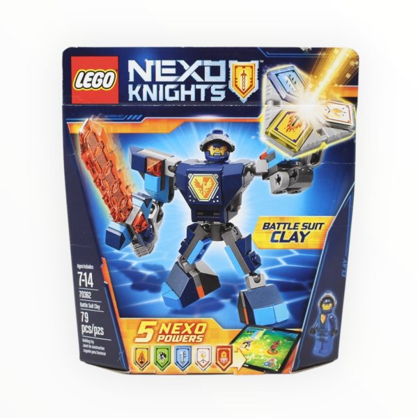 Retired Set 70362 Nexo Knights Battle Suit Clay (damaged box) For Sale