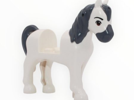 White Horse with Dark Bluish Gray Mane (Disney) Online Hot Sale