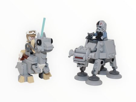 Used Set 75298 Star Wars AT-AT vs Tauntaun Microfighters Fashion